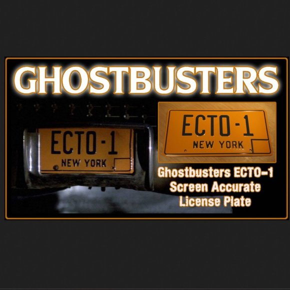 ECTO-1 Ghostbusters Replica New York License Plate Memorabilia Metal Tin Sign - Picture 3 of 6